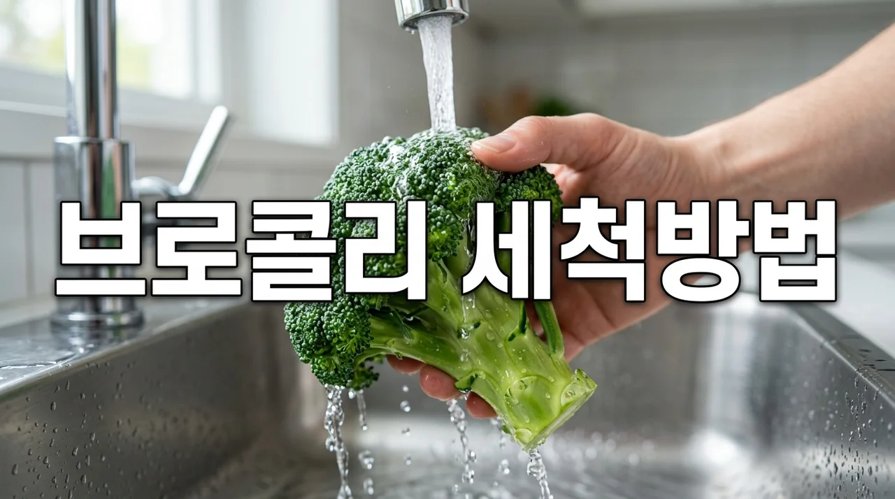 브로콜리 세척방법 완벽 가이드: 잔류 농약 제거 꿀팁과 데치기 시간