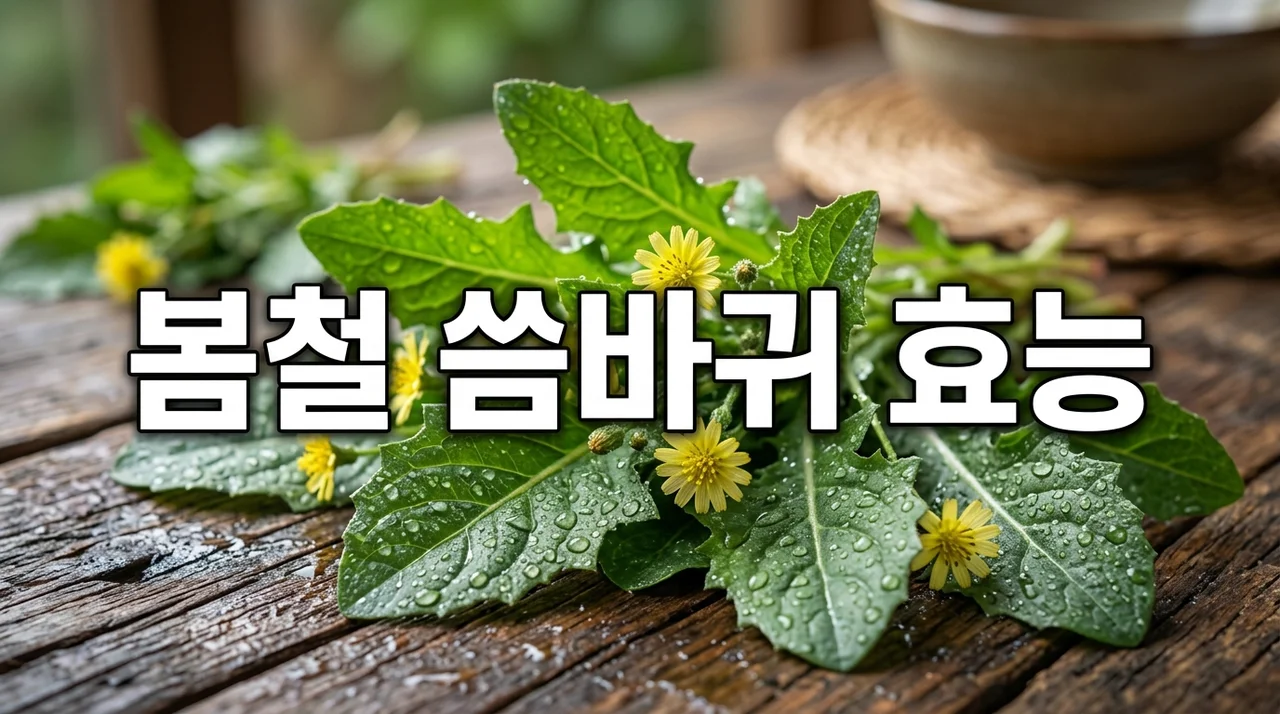봄철 씀바귀 효능 7가지: 건강 지킴이 나물 섭취법 총정리