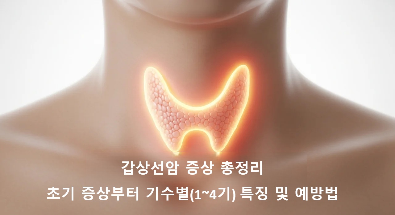 갑상선암 증상 총정리: 초기 증상부터 기수별(1~4기) 특징 및 예방법