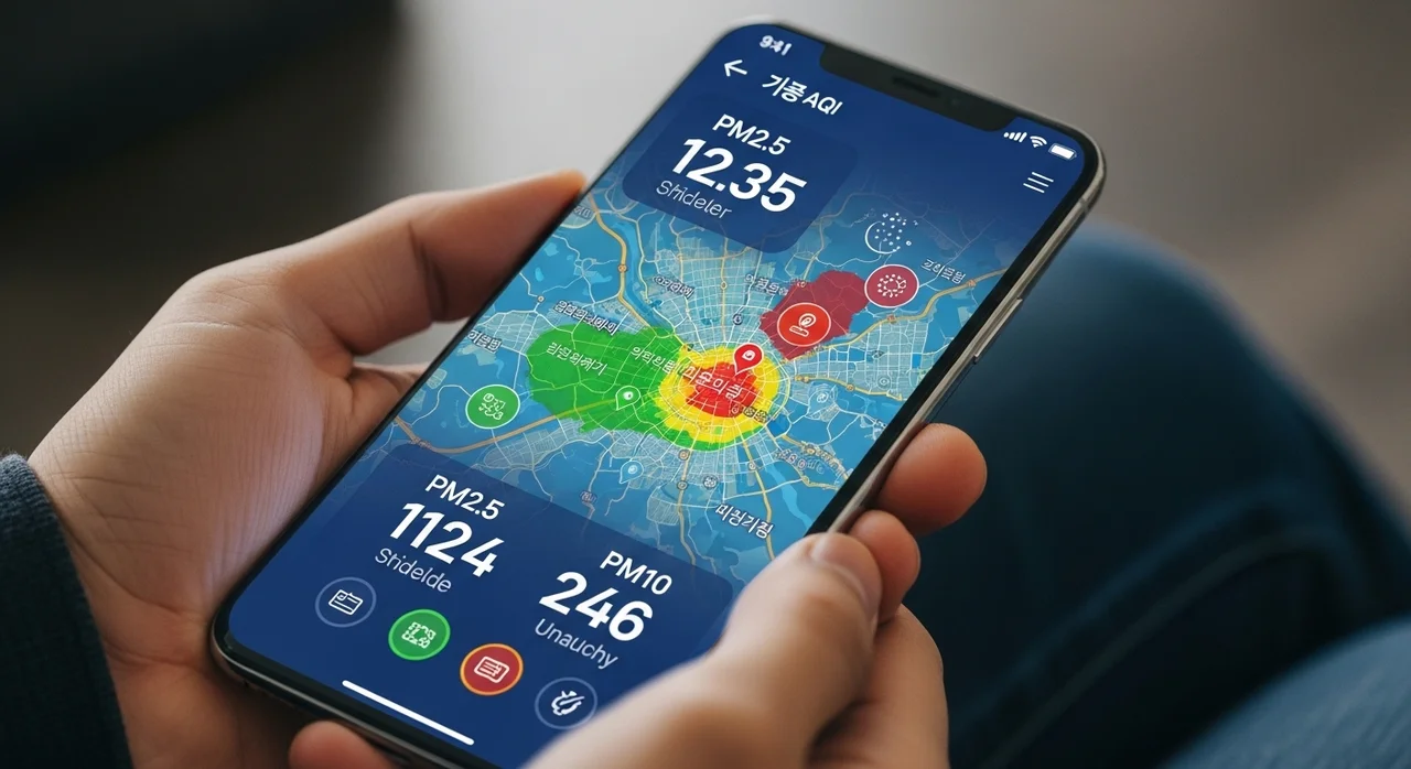 실시간 서울 초미세먼지 확인하는 3단계 방법