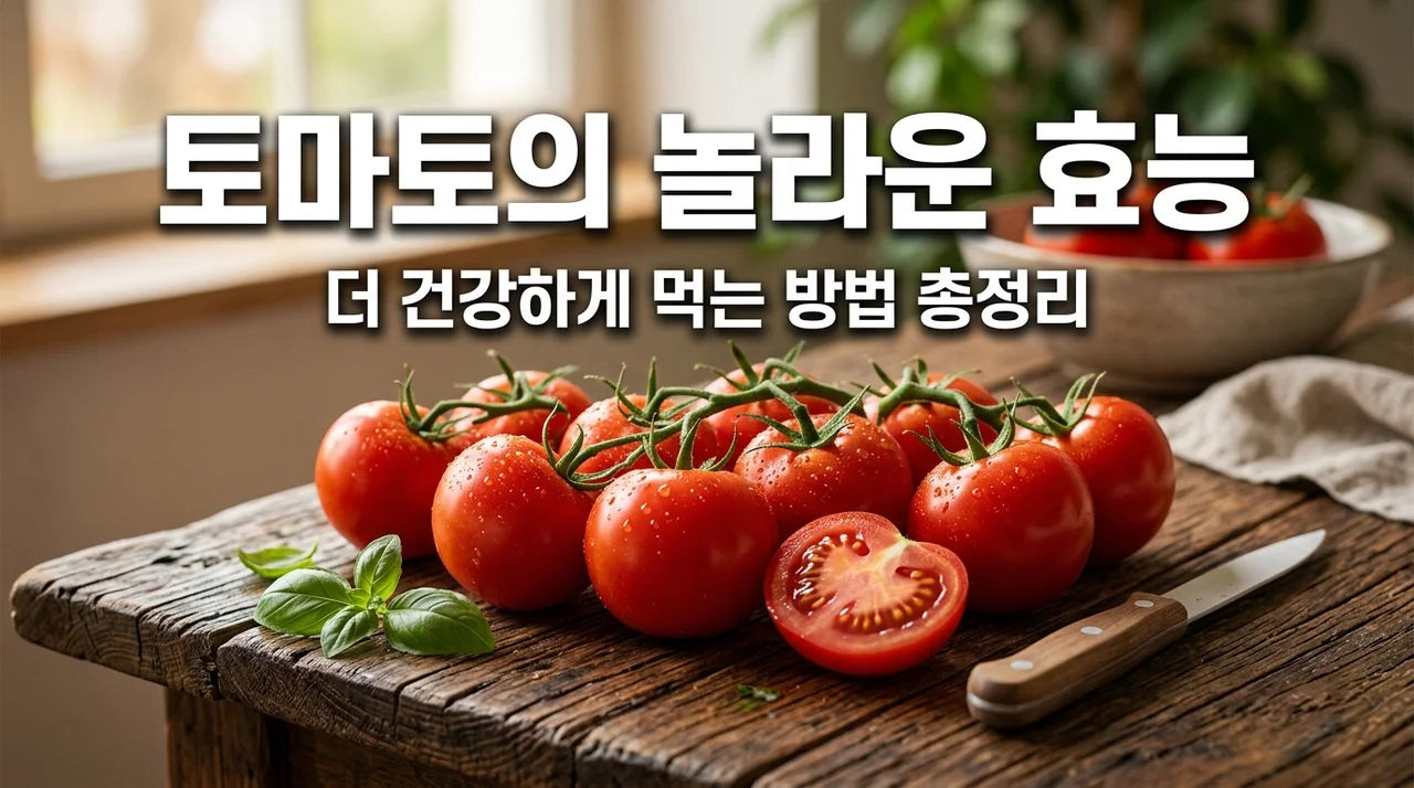 토마토 효능 7가지 및 부작용 총정리! 공복 섭취와 효과적인 조리법