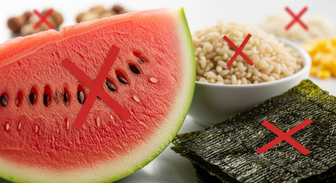 절대 먹으면 안 되는 음식 리스트 (3일 전부터)