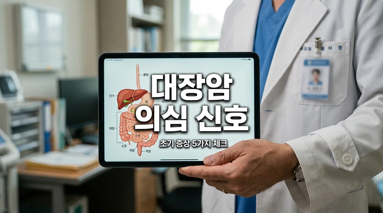 대장암 의심 증상 5가지와 초기 신호 체크리스트: 혹시 나도?