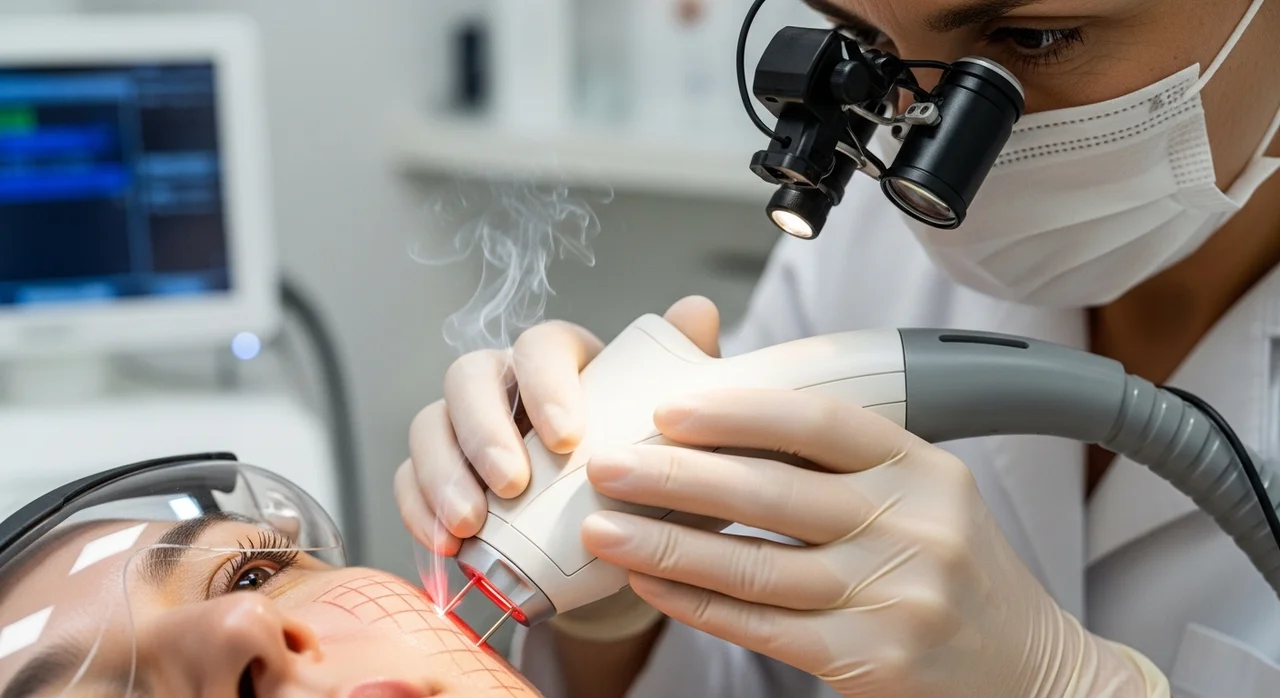 편평사마귀 레이저 제거 절차 3단계