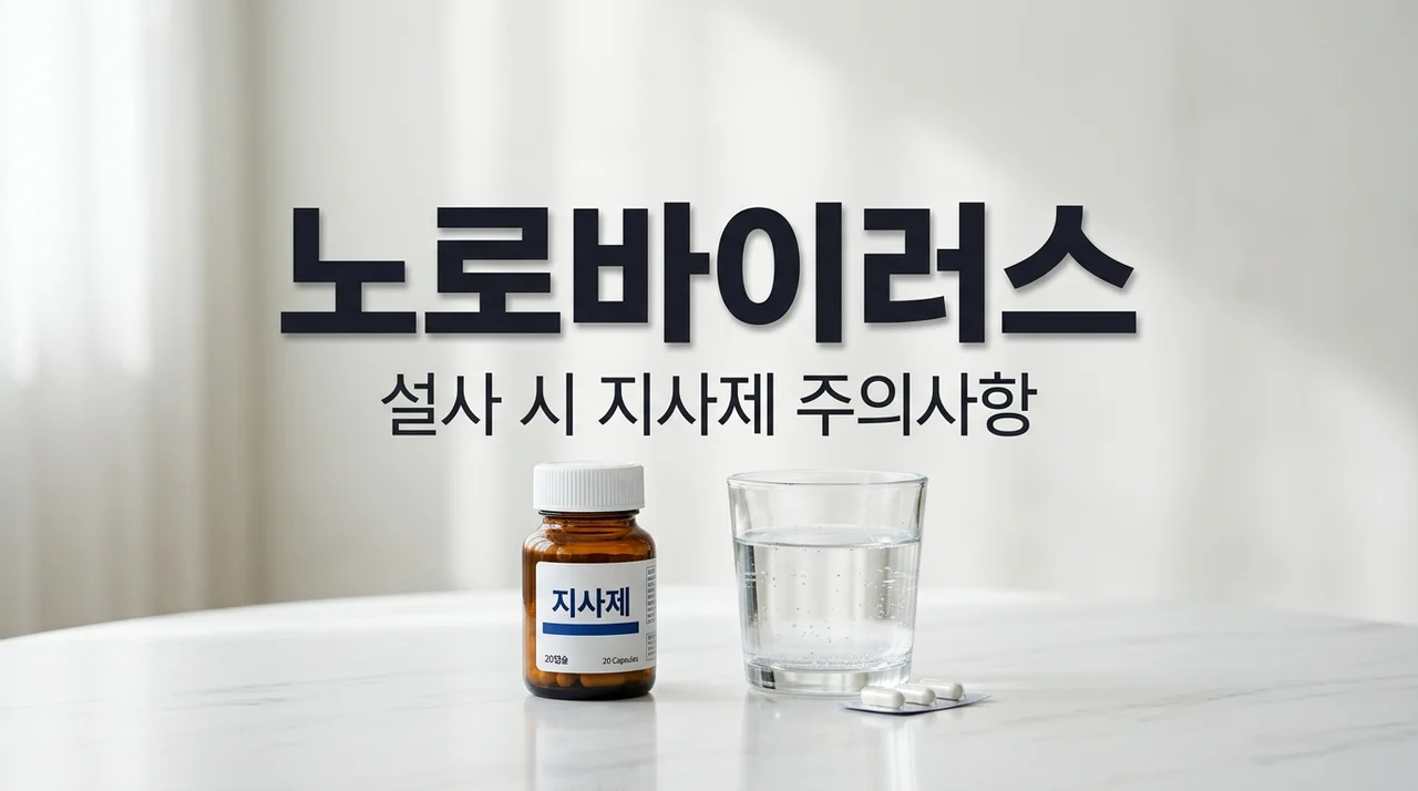 노로바이러스 증상 설사 심할 때 지사제 먹어도 될까? 올바른 대처법