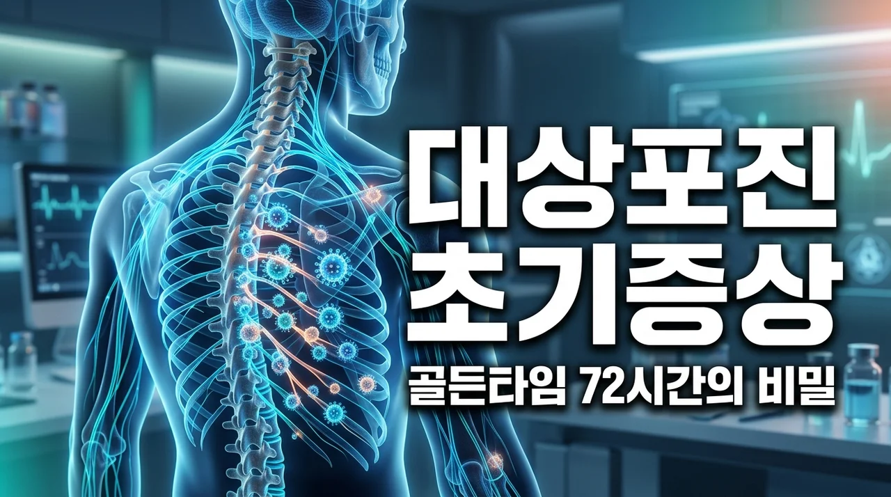 대상포진 초기증상 5가지와 골든타임 72시간 치료 핵심 정리