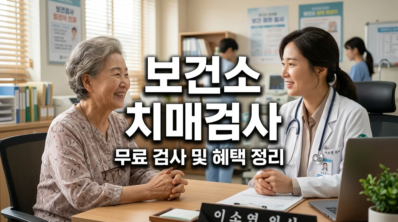 보건소 치매검사 비용 무료 대상 및 신청 방법 혜택 총정리