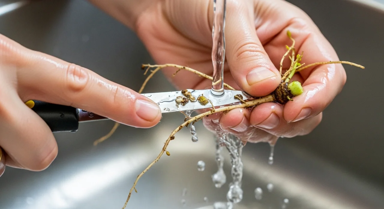 흙 걱정 끝! 5분 만에 끝내는 냉이 손질법