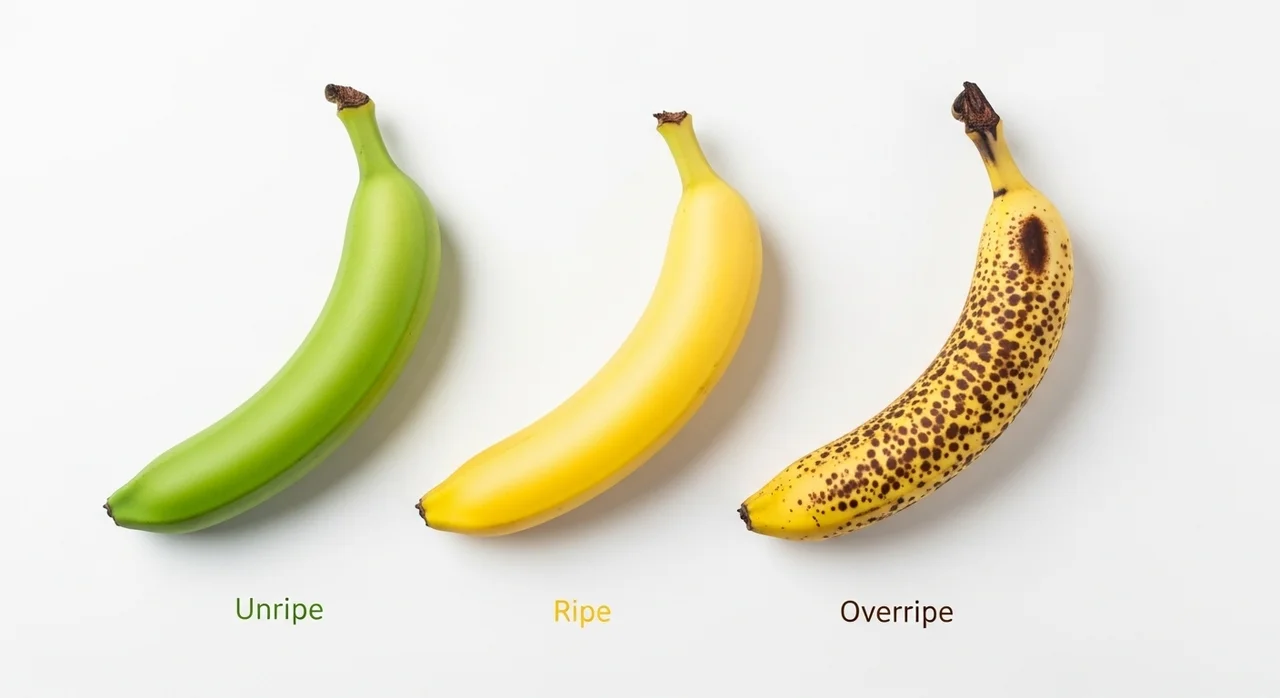 숙성 단계에 따른 바나나 영양 성분 비교