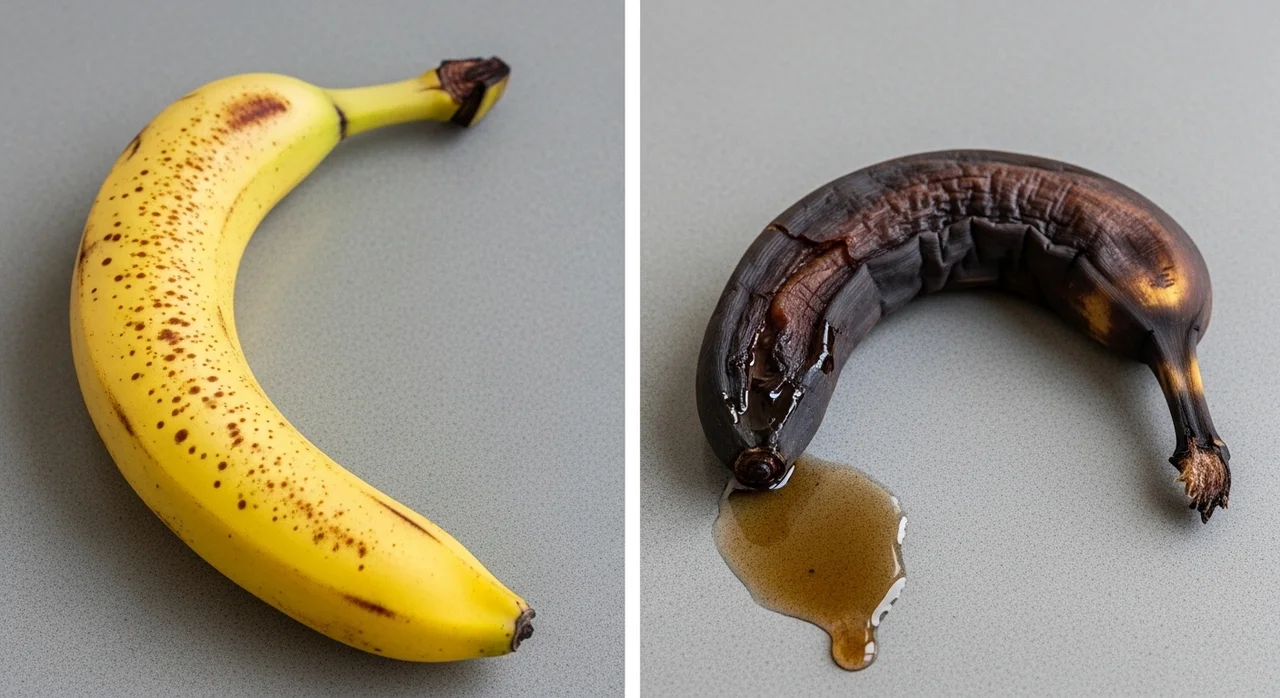 먹어도 되는 반점 vs 상해서 버려야 할 바나나