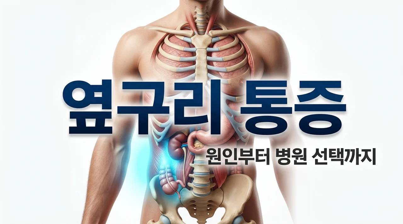 왼쪽 옆구리 통증 원인 7가지와 의심 질환 총정리 (병원 가야 할 때)