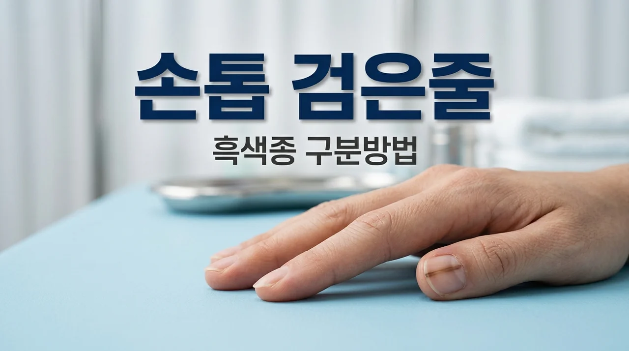 손톱 검은세로줄 원인 5가지와 흑색종 자가진단 구분법 정리