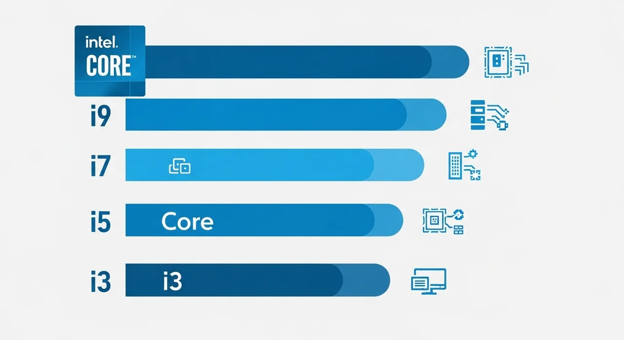 인텔 코어 i3, i5, i7, i9 라인업 차이점