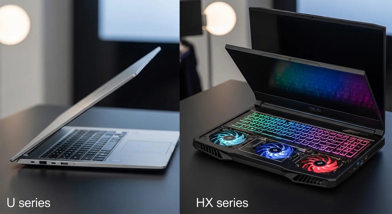 성능의 핵심, 뒤에 붙은 알파벳(U, HS, HX)을 확인하세요