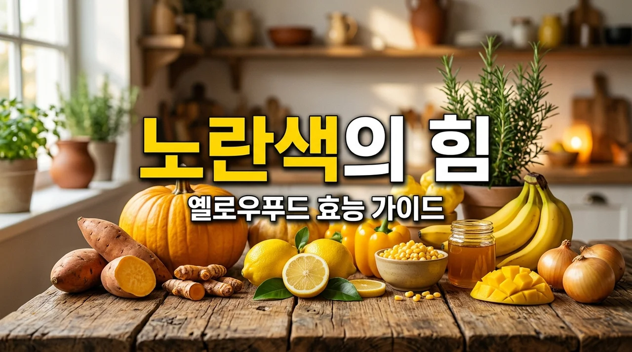 옐로우푸드 효능 5가지와 종류 총정리! 면역력을 높이는 황금 식단 가이드