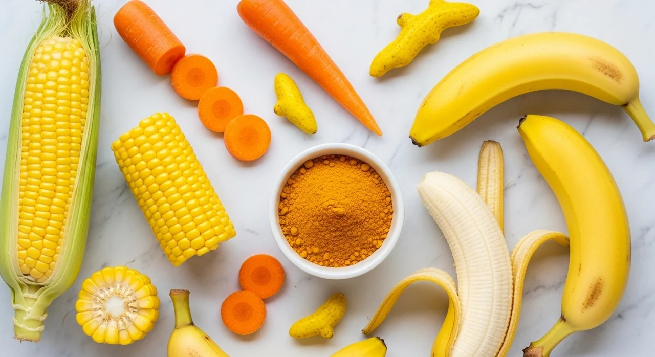 대표적인 옐로우푸드 종류와 핵심 성분 비교