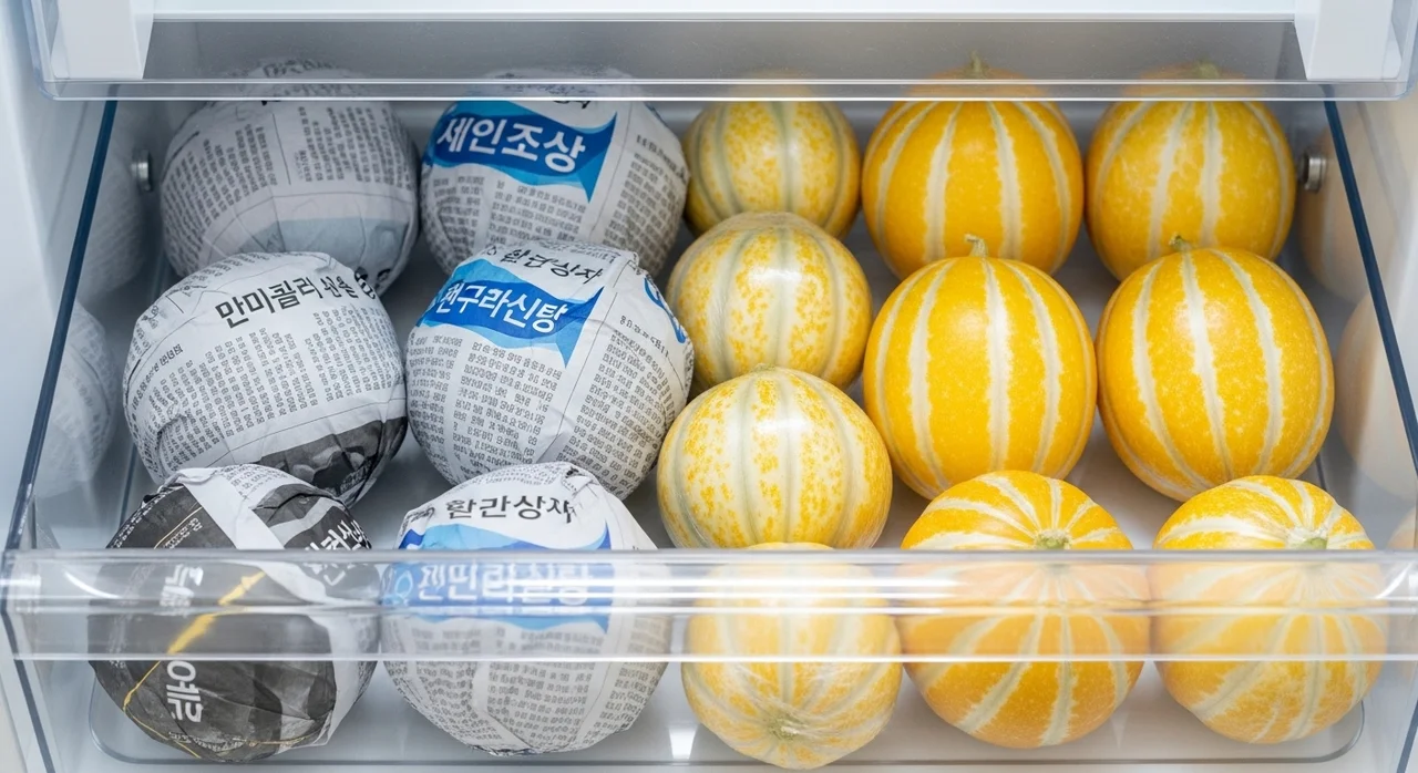 10kg 대용량 참외, 끝까지 아삭하게 보관하는 법