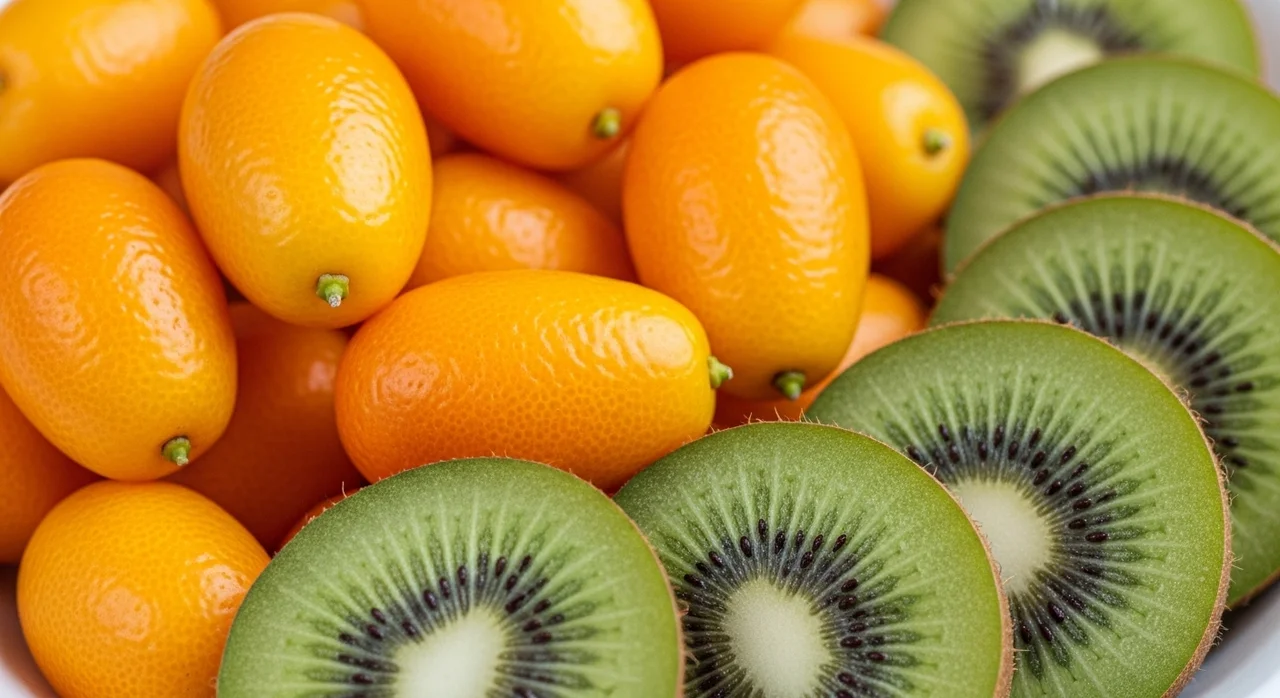 기관지에 좋은 금귤과 소화 돕는 키위