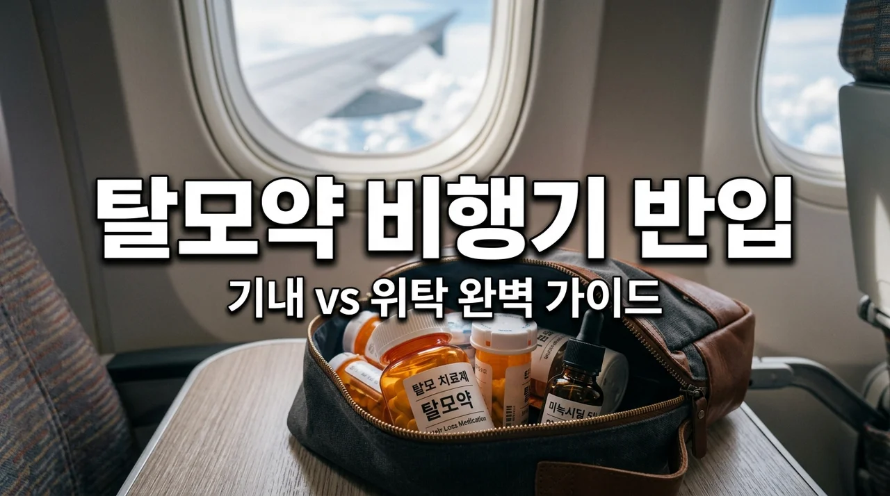 탈모약 기내수화물 위탁수화물 가능여부 및 액체류 반입 규정 완벽 정리
