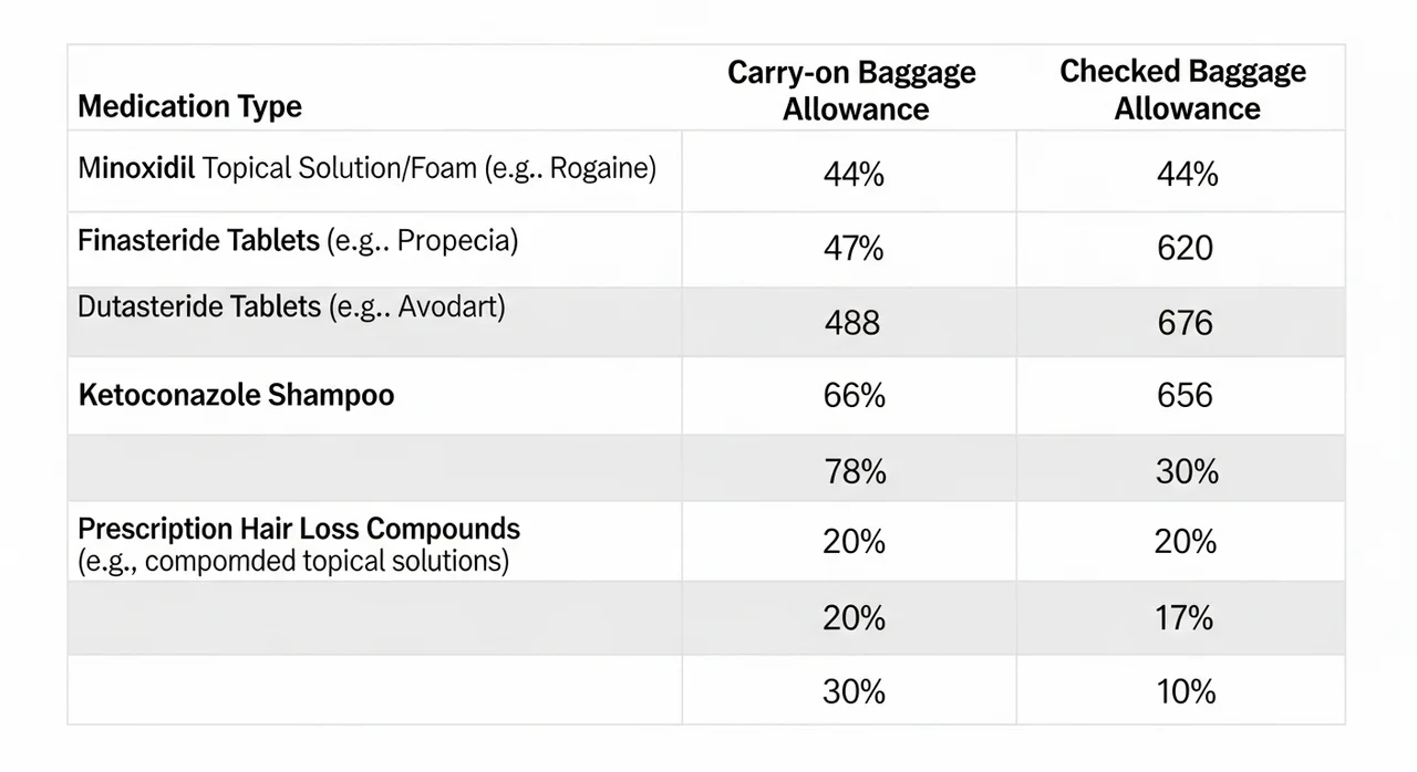 제형별 반입 규정 한눈에 비교하기