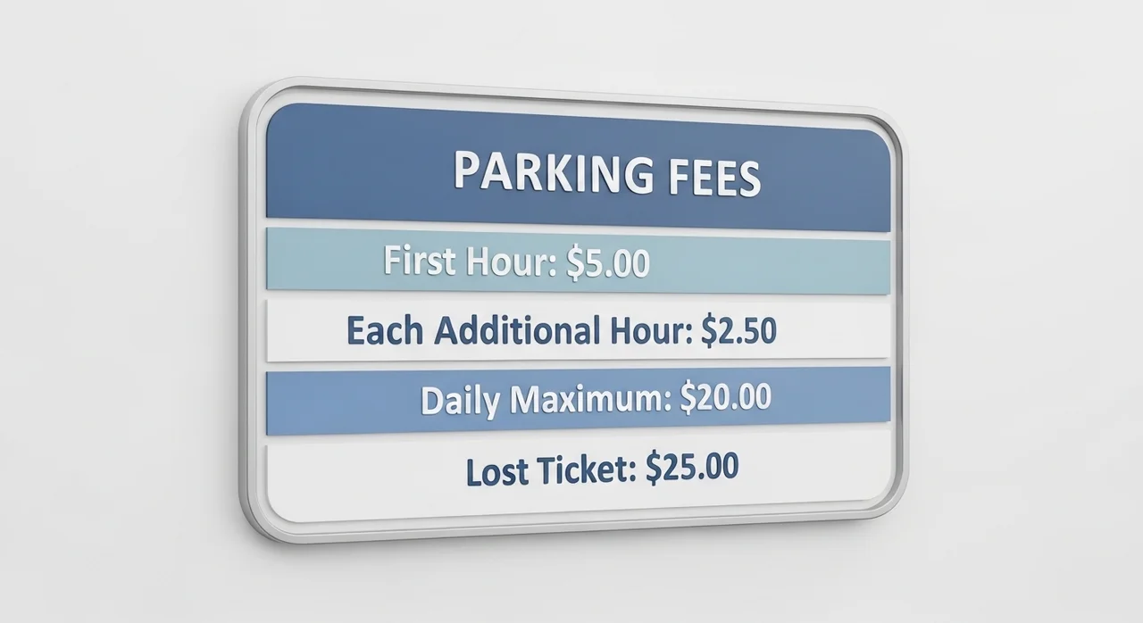 장기예약주차장 이용 요금 및 운영 정보