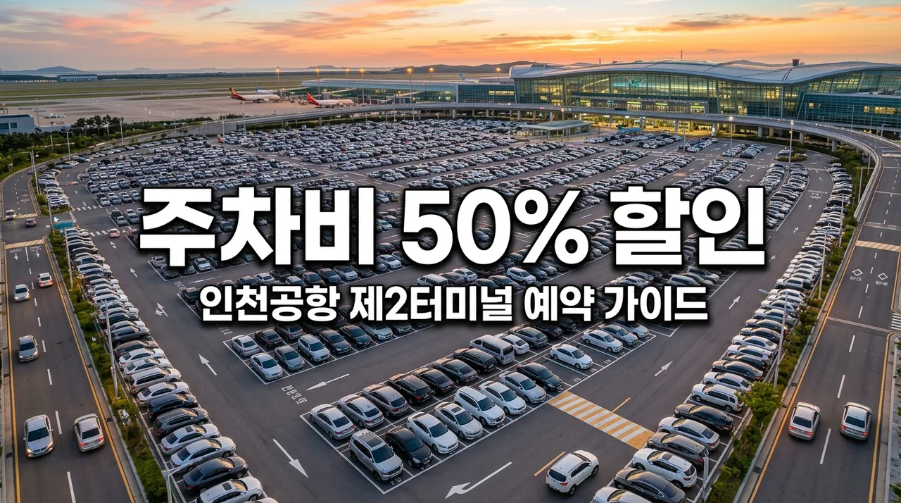 인천공항 제2터미널 장기예약주차장 할인방법! 다자녀 경차 50% 감면 꿀팁
