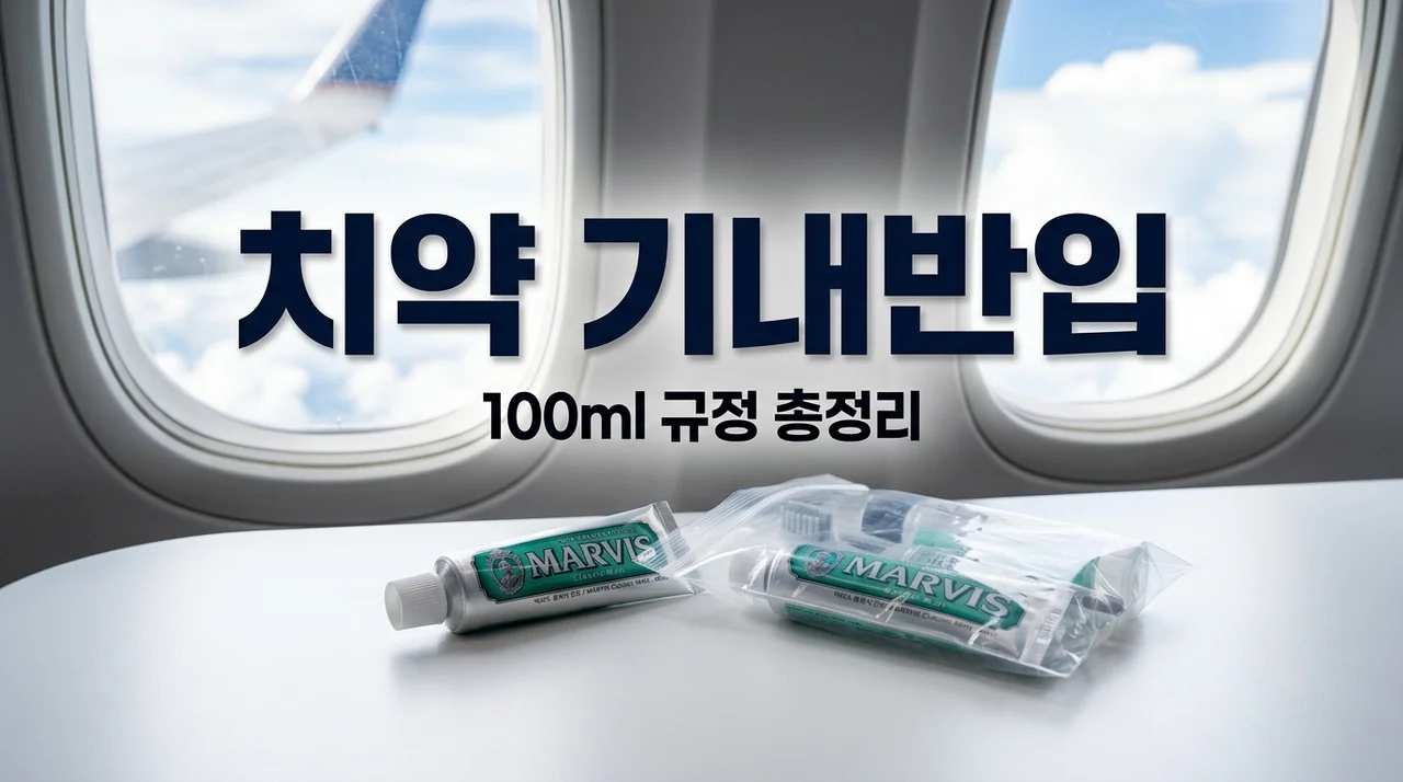 치약 기내수화물 반입 가능할까? 국내선 국제선 규정 완벽 정리