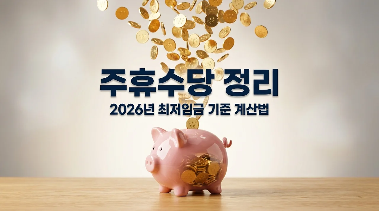 주휴수당 조건 및 계산법 총정리: 2026년 최저임금 기준 알바생 필독