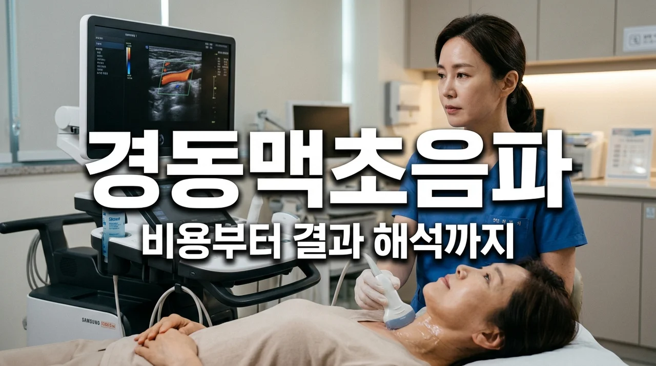 경동맥초음파 비용 결과 해석 및 실비 보험 적용 총정리