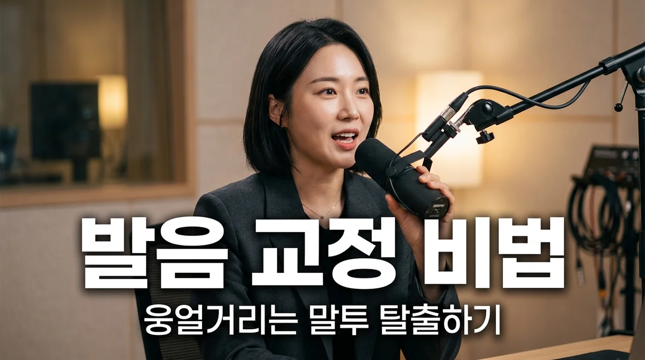 발음이 잘 안되는 이유 5가지와 웅얼거림 고치는 발음 교정 꿀팁