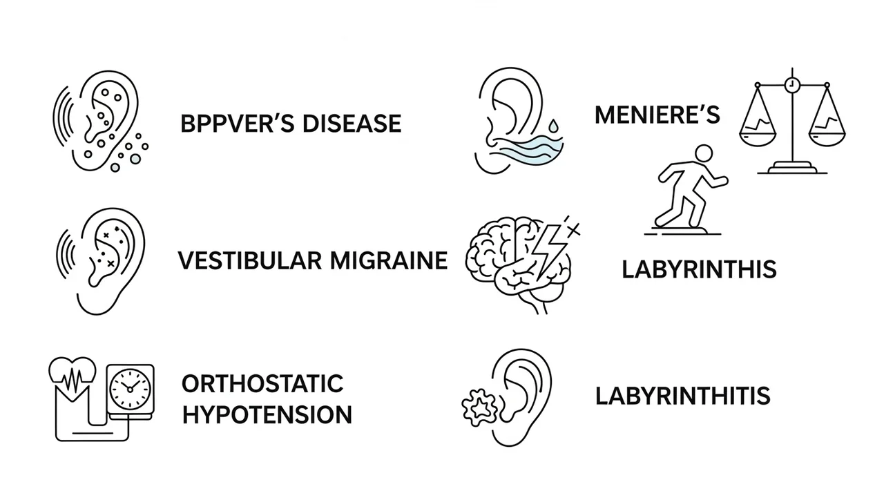 이석증 vs 전정신경염 vs 메니에르, 어떻게 다를까?