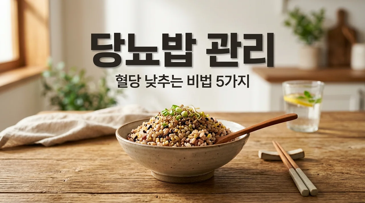 당뇨밥 종류 추천 및 혈당 낮추는 밥 짓기 비법 5가지