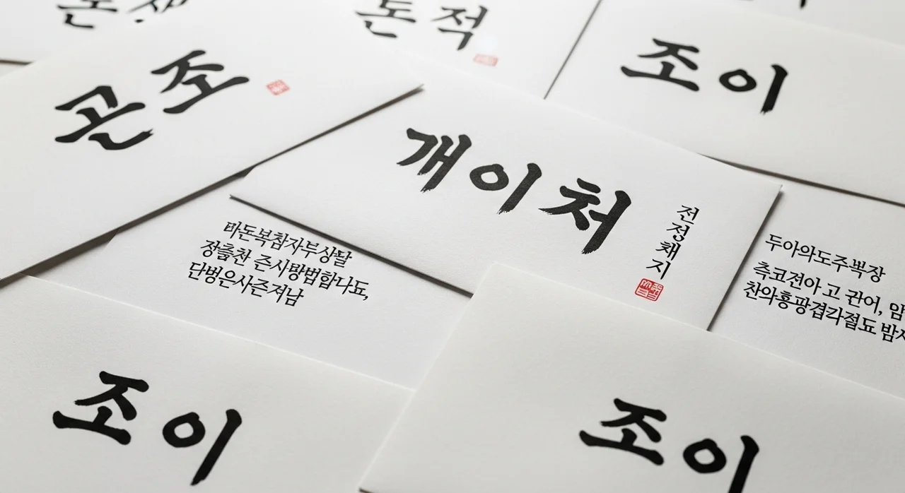 봉투 앞면에 쓰는 용어와 의미 정리