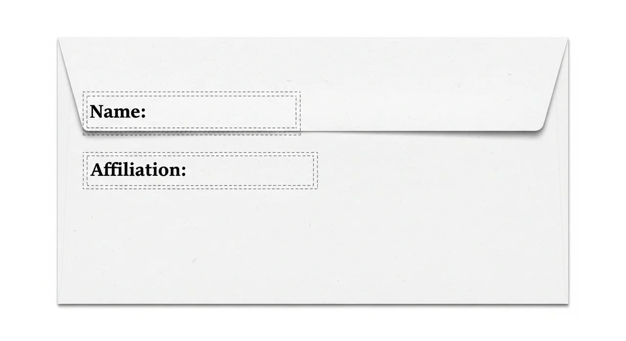 이름과 소속 위치, 3단계 작성법
