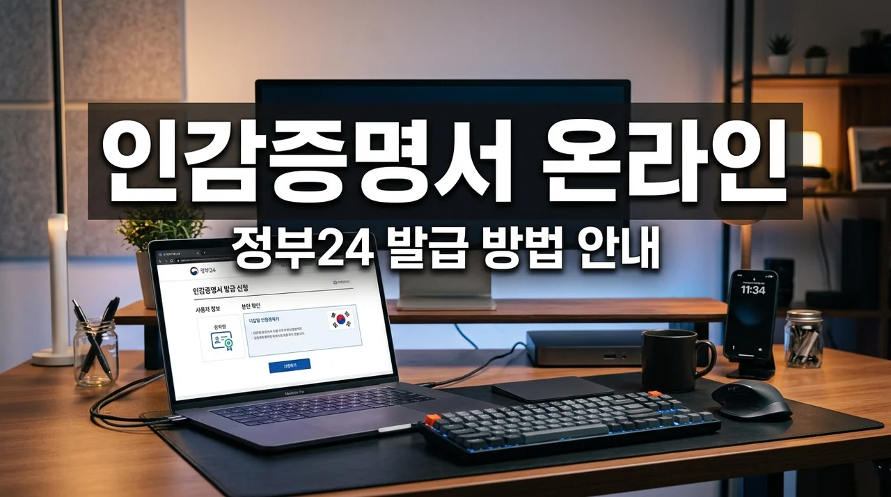 인감증명서 온라인 발급 정부24 방법 (2026년 최신 무료 발급 가이드)