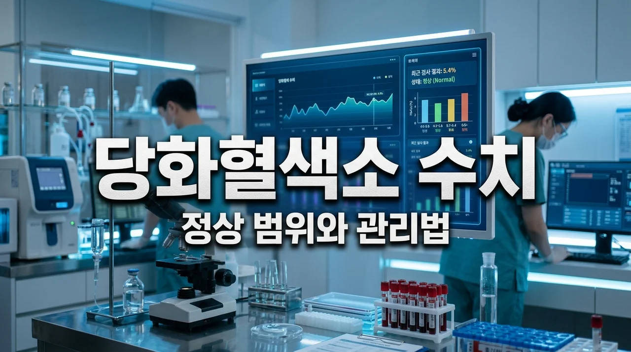 당화혈색소 정상수치 범위 및 단계별 관리법 완벽 정리