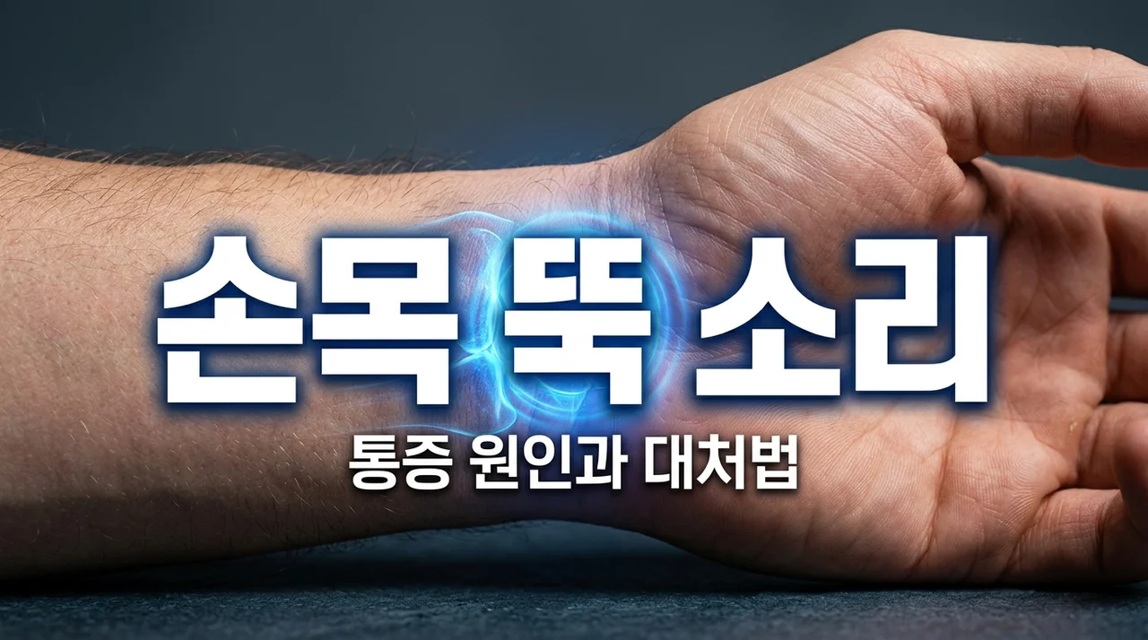 손목 뚝 소리 원인 5가지와 통증 유무별 대처법 (TFCC 주의보)