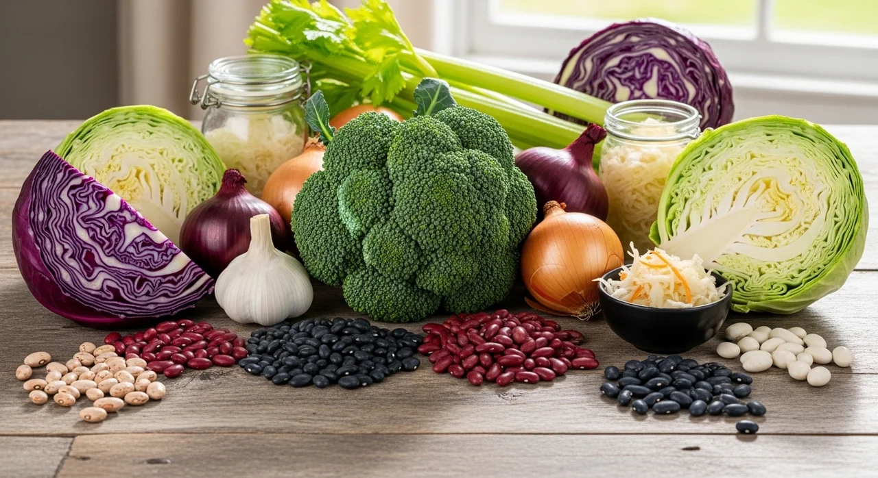 방귀 가스를 유발하는 주범들 (체크리스트)