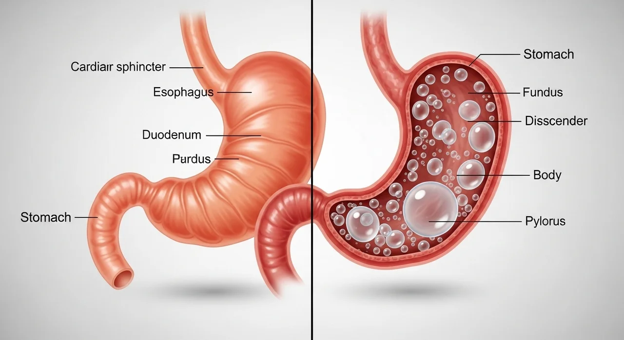 트름이 자주 나오는 대표적인 이유 2가지 비교
