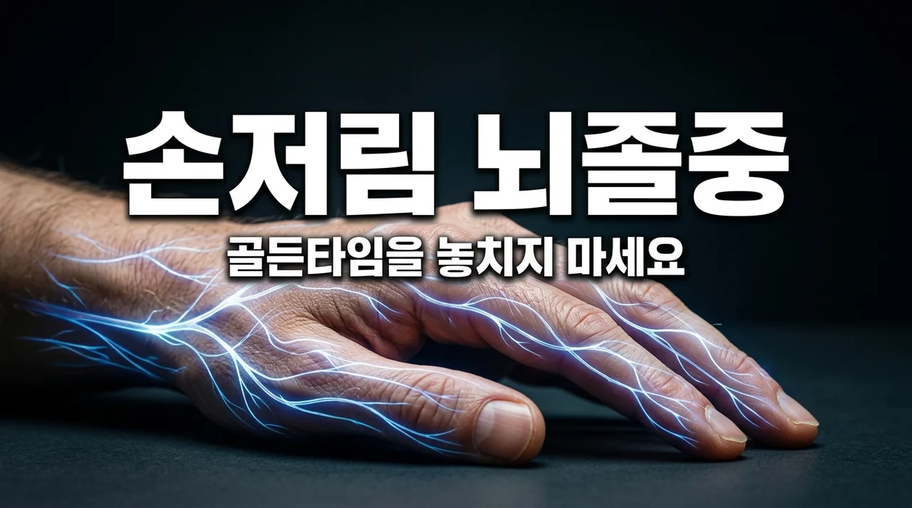 갑자기 손저림, 단순 혈액순환일까? 뇌졸중 전조증상 구별법 3가지