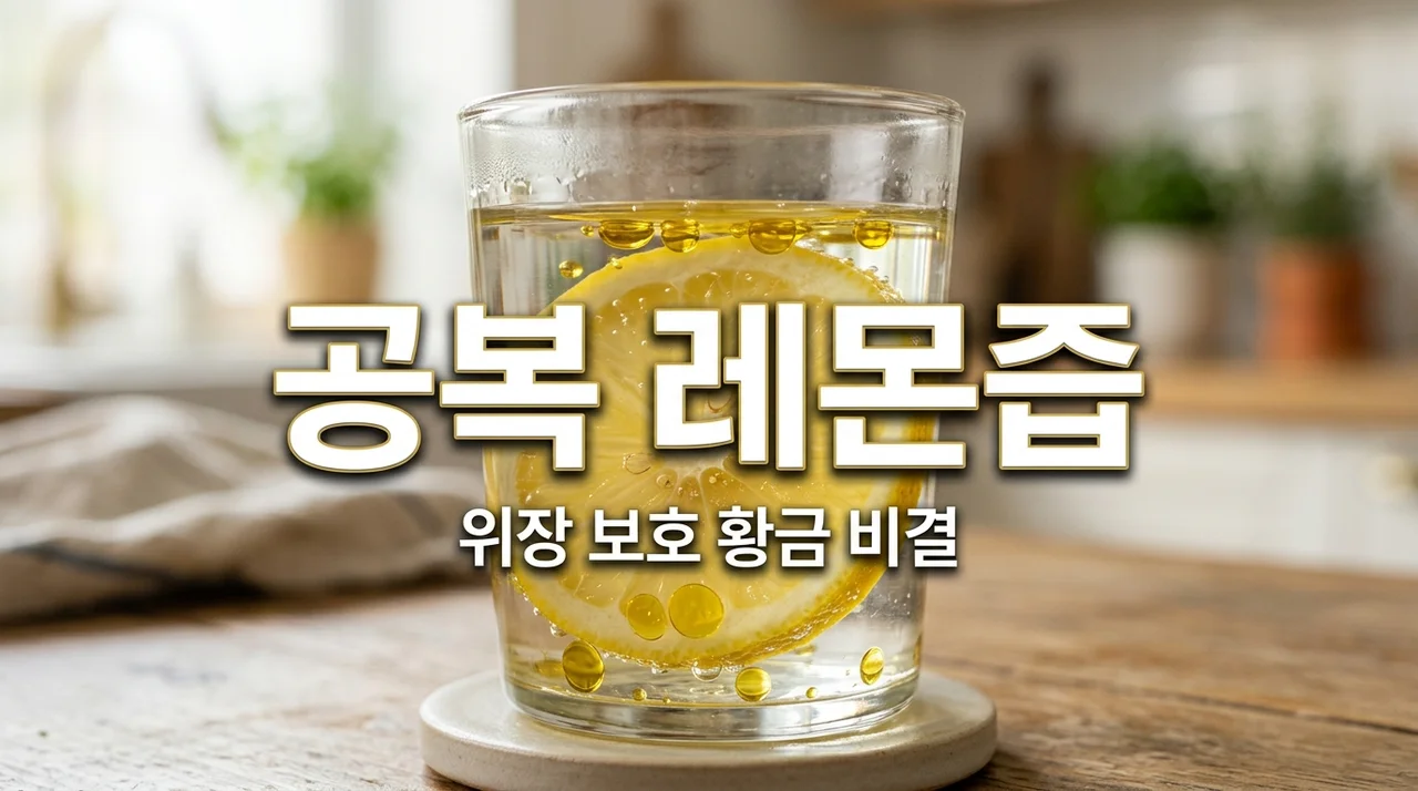공복 레몬즙 효능 5가지와 위장 보호 비결 | 속 쓰림 없는 황금비율