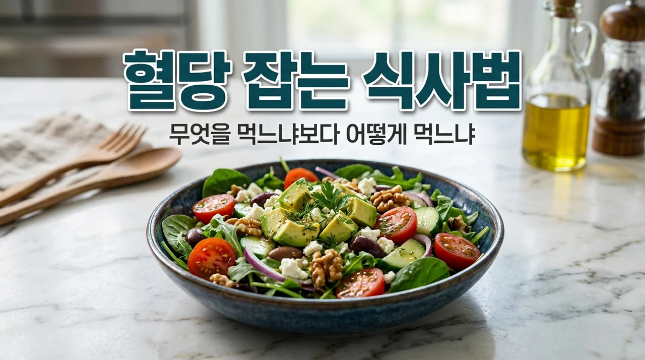 혈당 낮추는 음식 효과 200% 높이는 '거꾸로 식사법' 핵심 정리