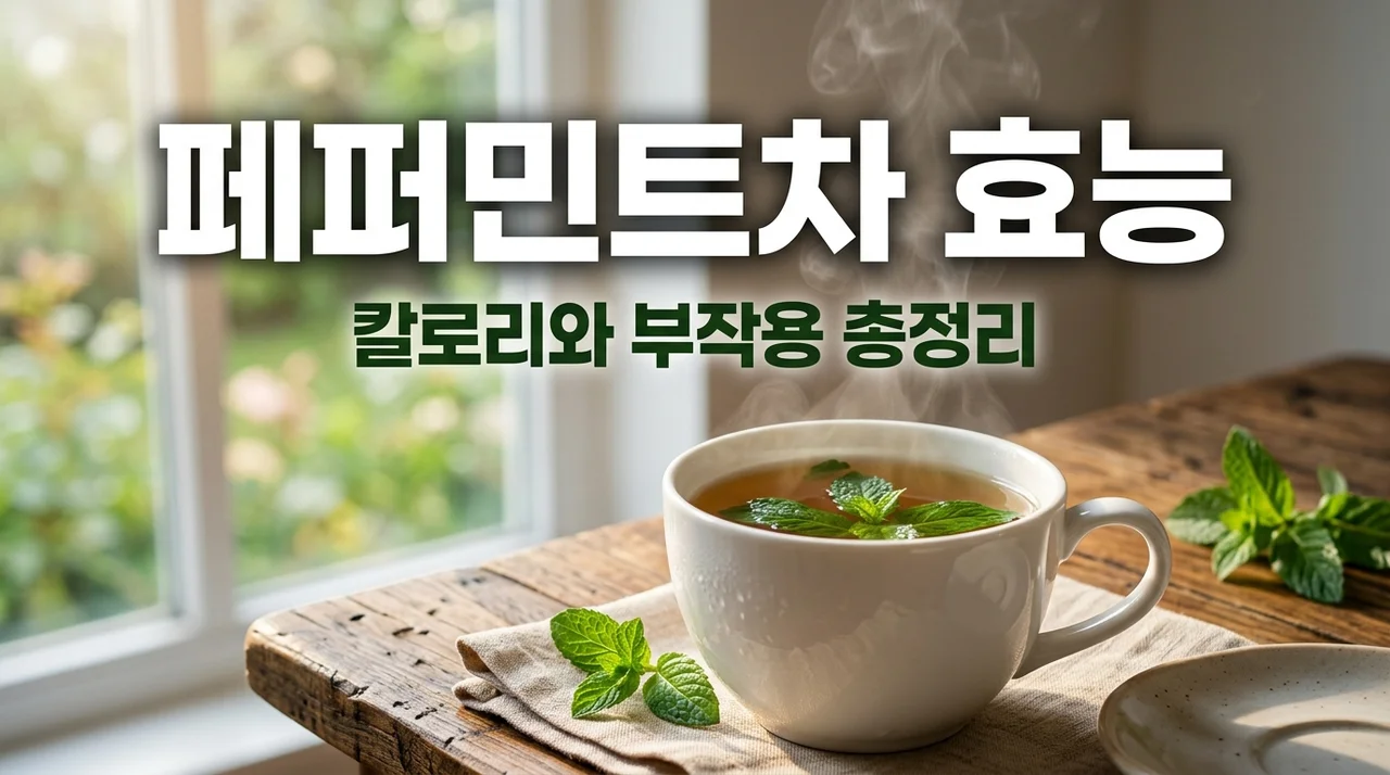 페퍼민트차 효능 칼로리 총정리! 카페인 걱정 없는 다이어트 꿀팁