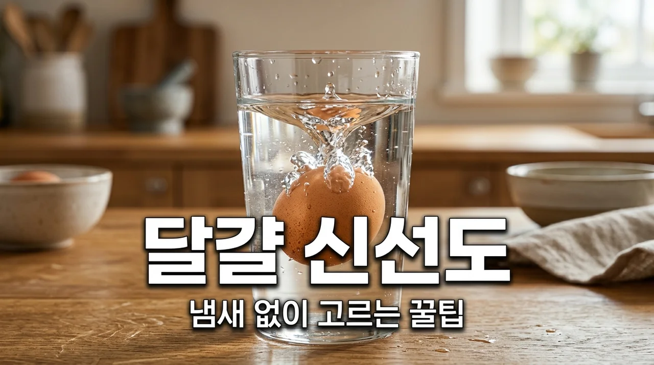 달걀 신선도 확인법 5가지! 냄새 없이 싱싱한 계란 고르는 실전 팁
