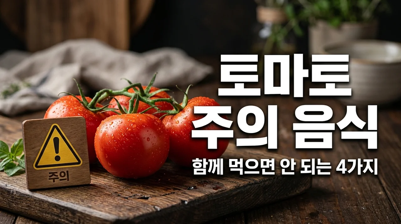 토마토와 함께 먹으면 안 되는 음식 4가지, 건강 해치는 최악의 궁합은?