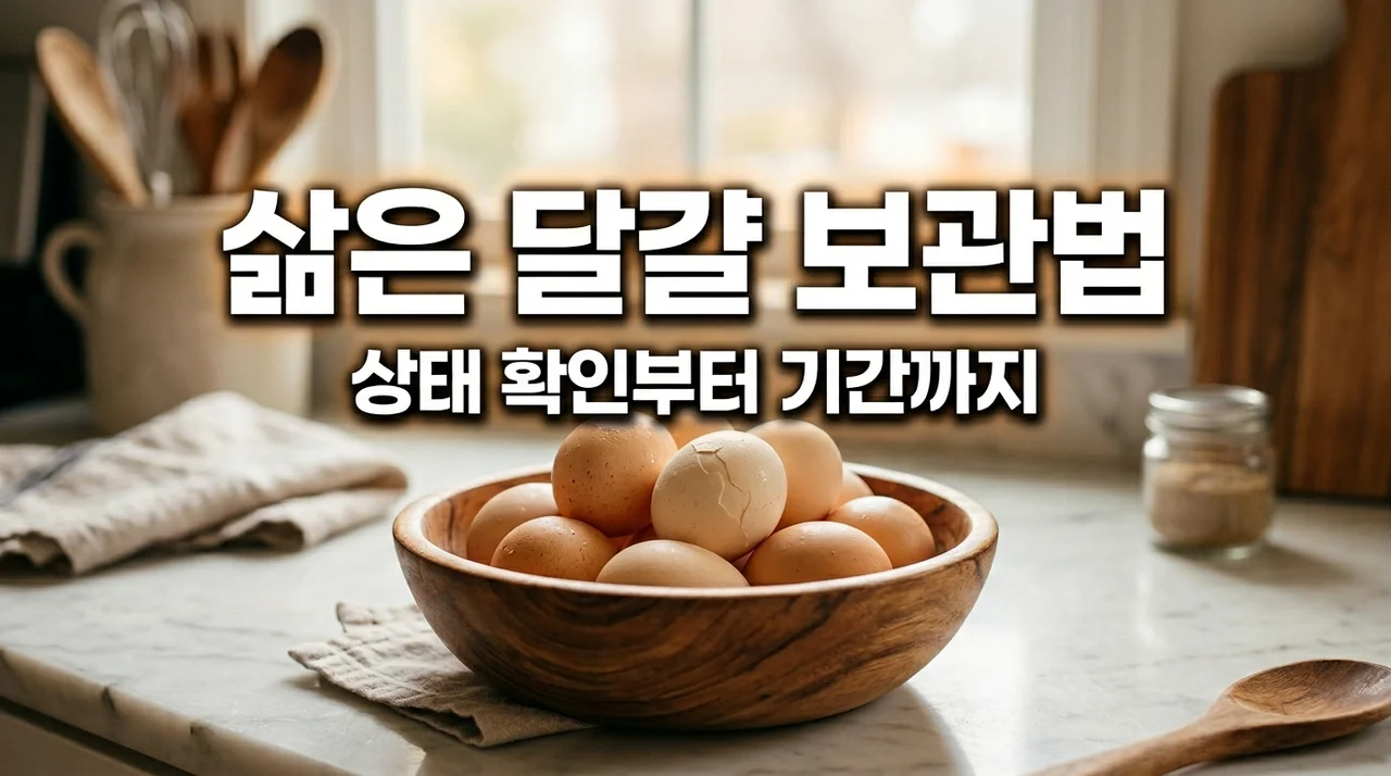 삶은 달걀 보관 기간과 상태 확인법: 상한 달걀 구별하는 3가지 팁