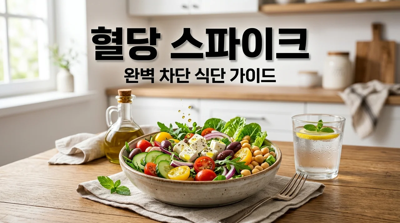 혈당 스파이크 막는 식단 관리 핵심 전략 3가지와 식사 순서