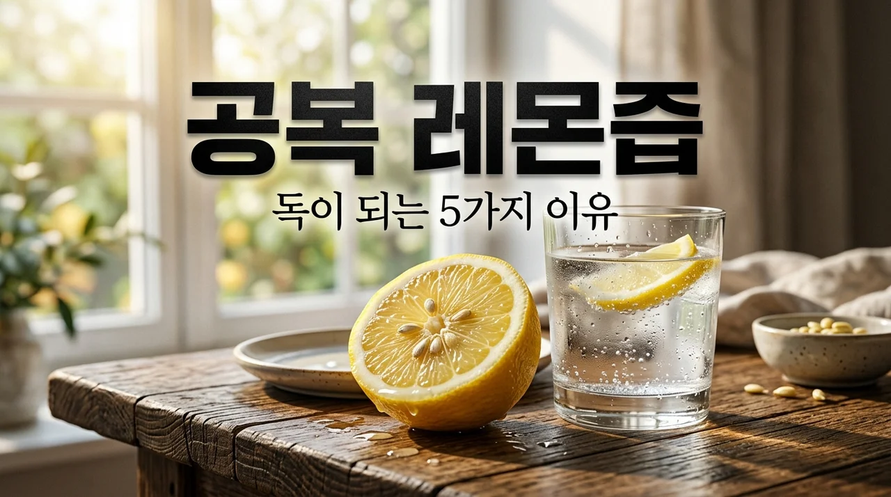 공복 레몬즙 부작용, 잘못 먹으면 생기는 치명적인 문제 5가지와 예방법