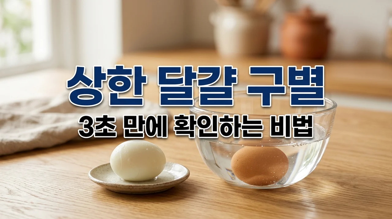 삶은 달걀 상했는지 3초 만에 확인하는 법! 보관 기간 및 구별법