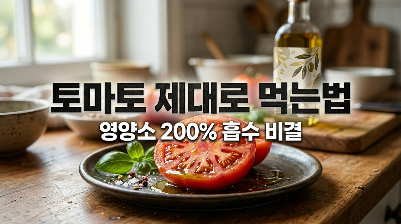 토마토 먹는법 영양소 손실 없이 200% 흡수하는 핵심 가이드